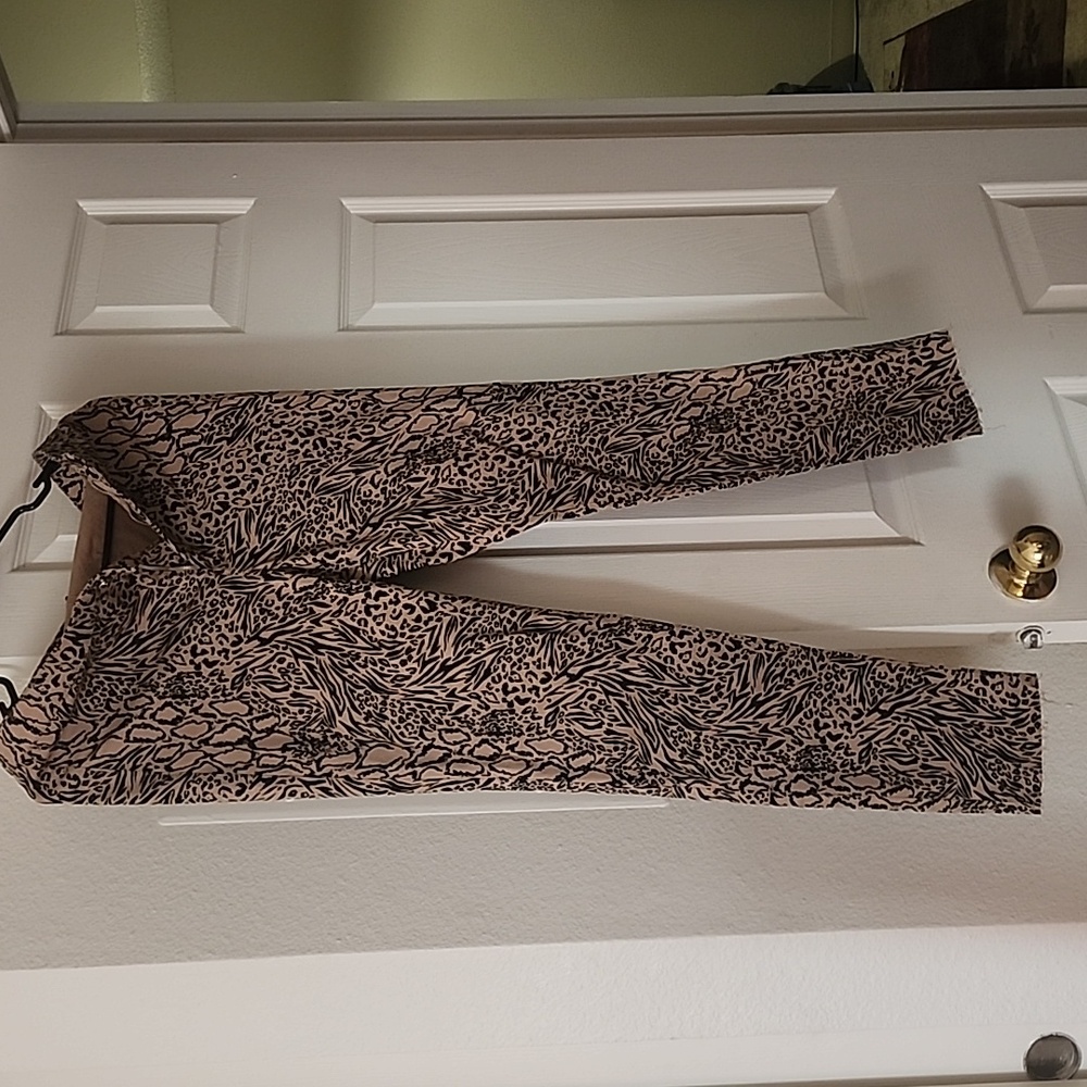 Cheetah print jeans